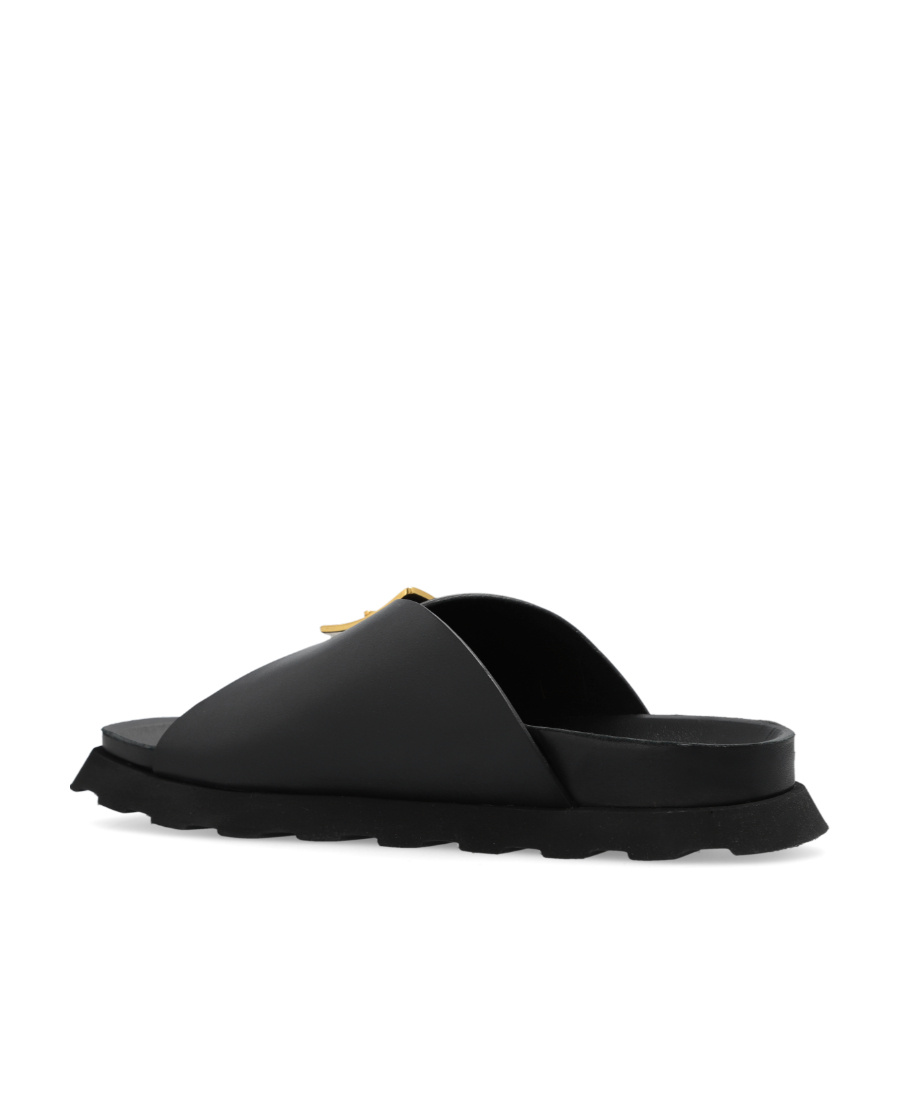 Proenza Schouler Buckled Leather Sandals In Black