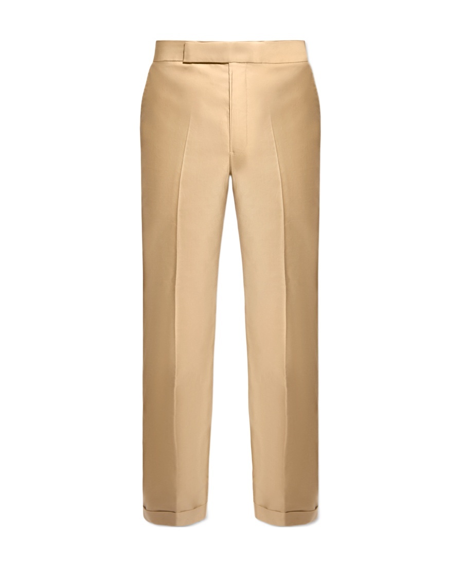 Alexander Mcqueen Mid-rise Straight-leg Trousers In Nude