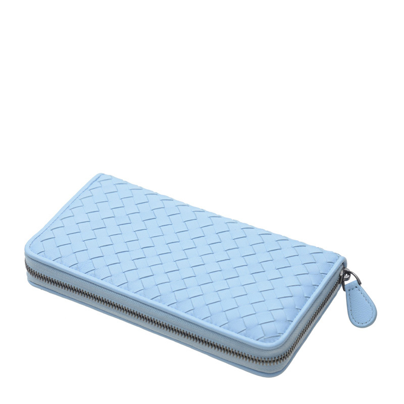 Bottega Veneta Long Wallet In Blue