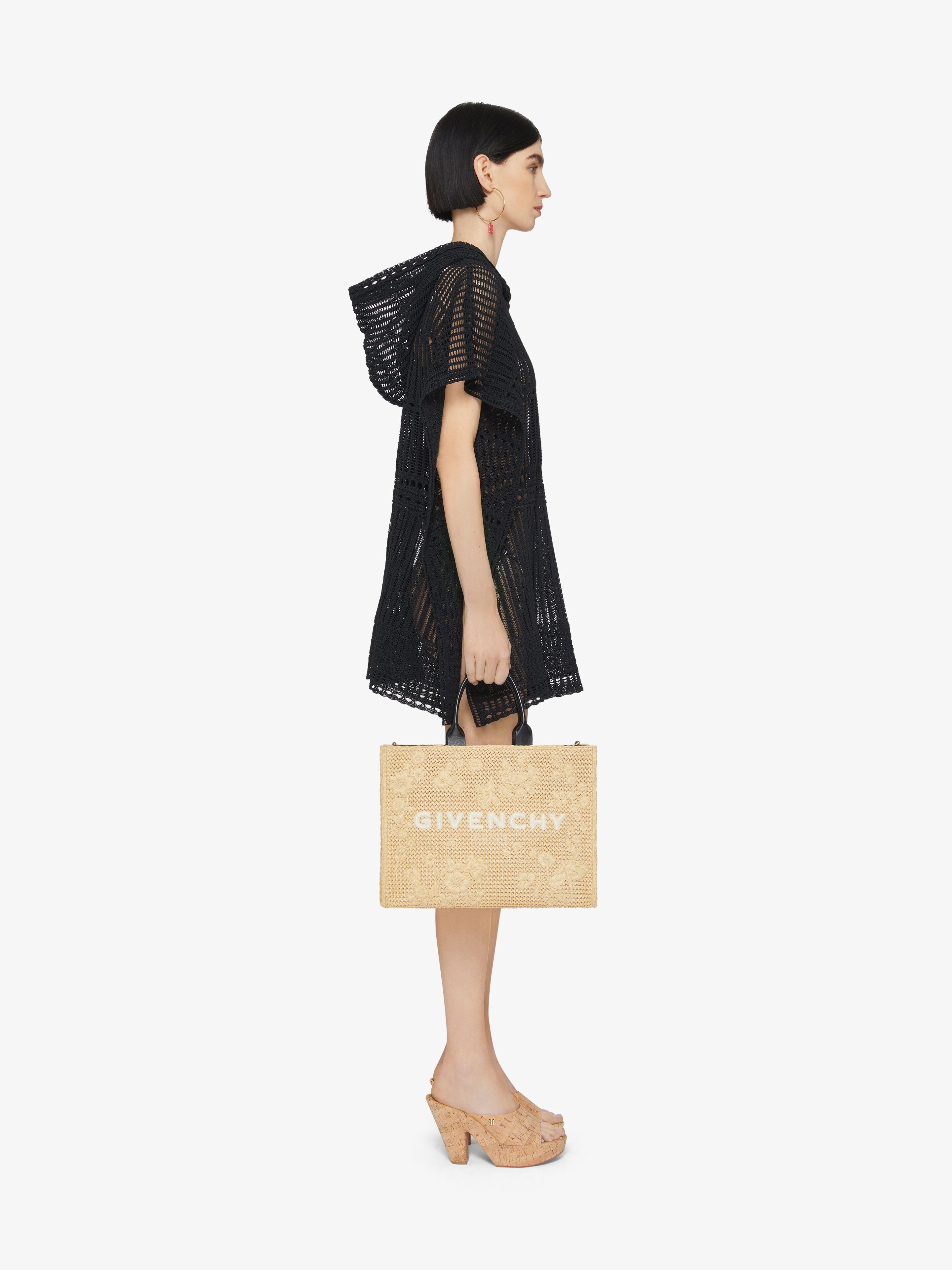 Givenchy Crocheted Hooded Blouse In Black