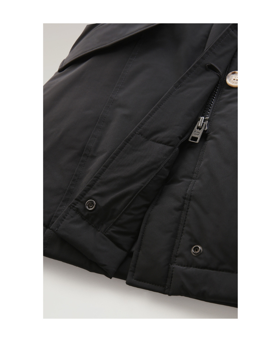 Woolrich Luxury Artic Racoon Parka In Black