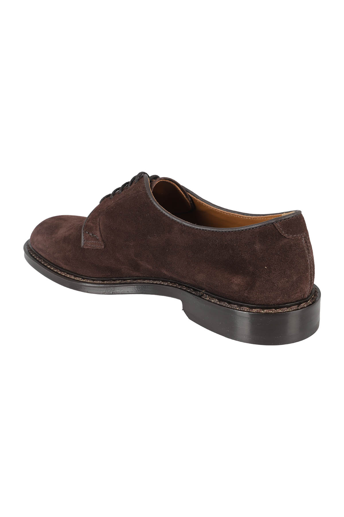 DOUCAL'S DOUCAL'S ROUND TOE LACE-UP DERBY SHOES