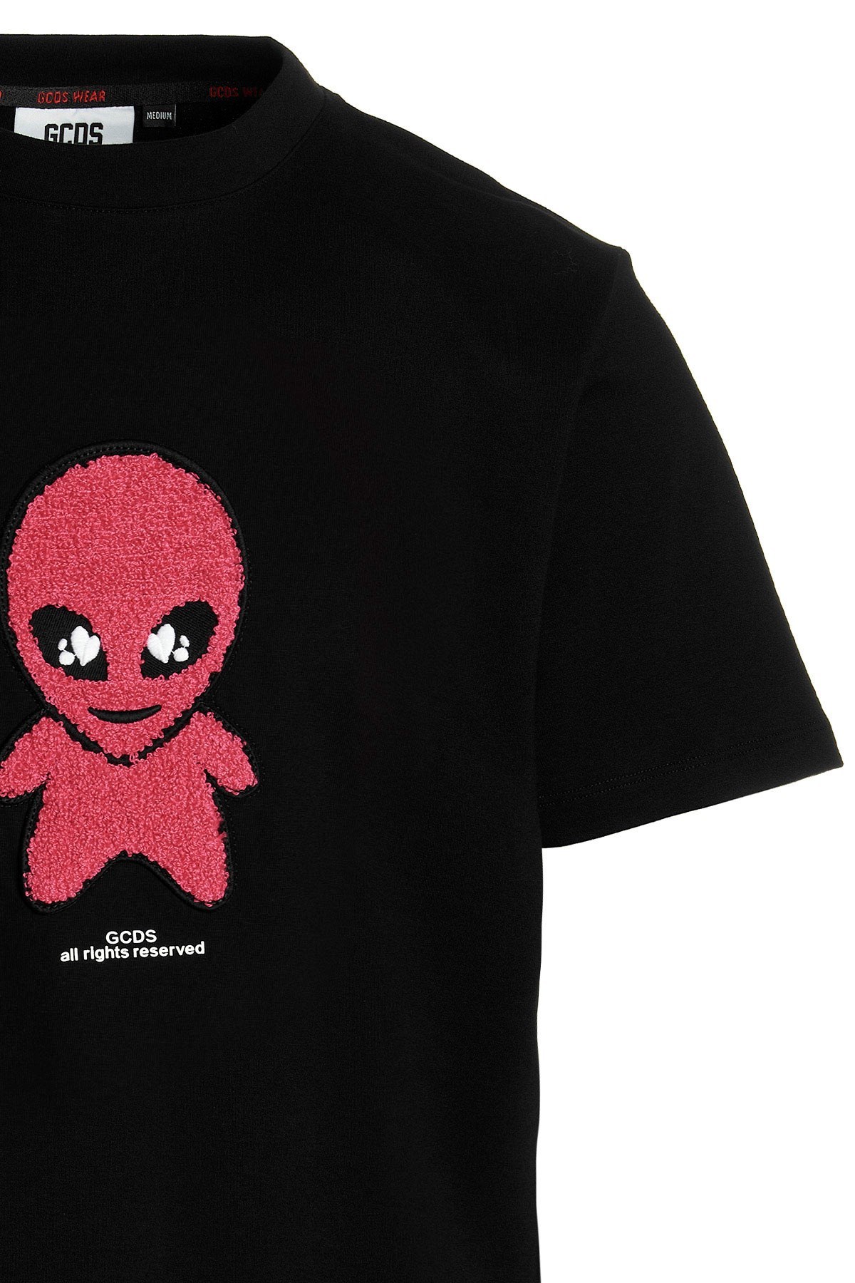 Gcds Wirdo Cotton T-shirt In Black