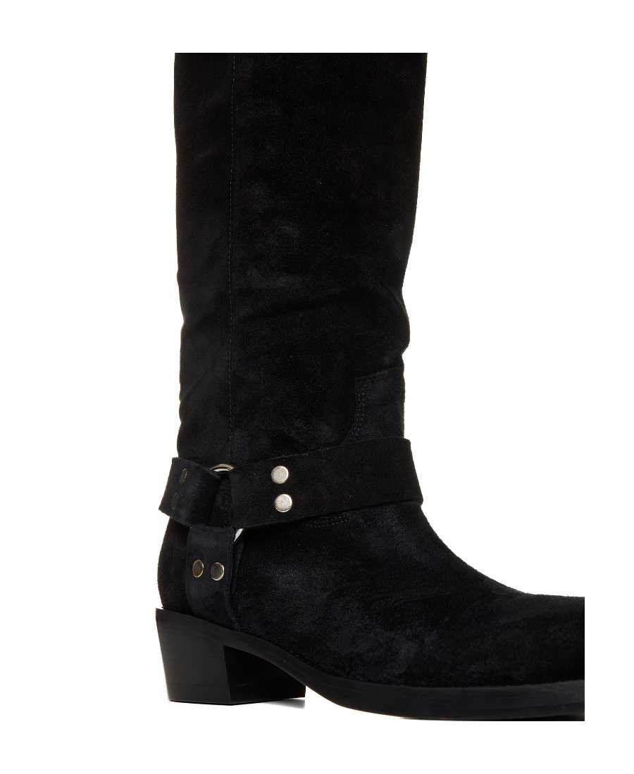 Paris Texas Black Roxy 45 Tall Boots In Black