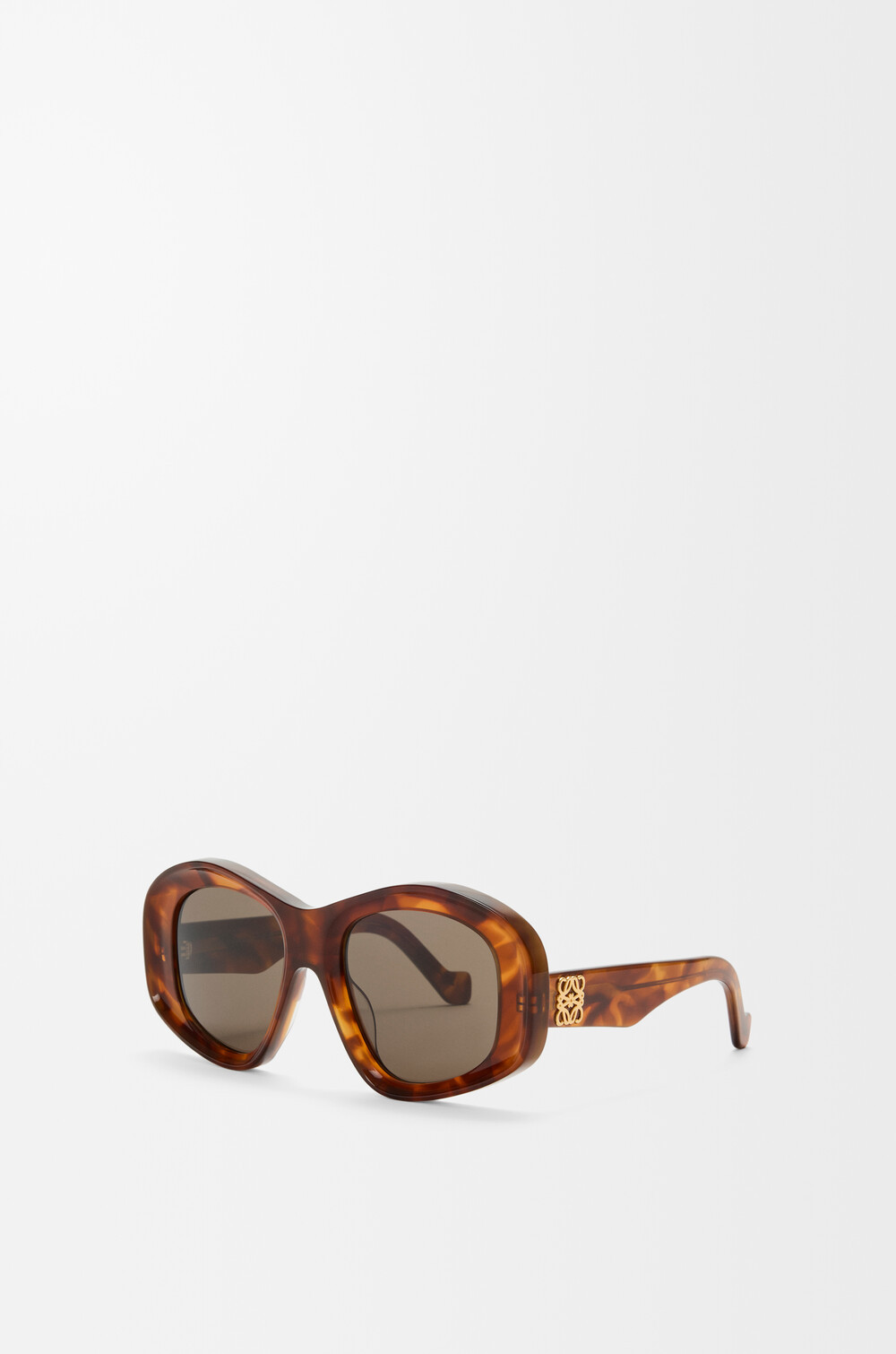 Loewe Occhiali Da Sole Beveled Pentagon In Brown