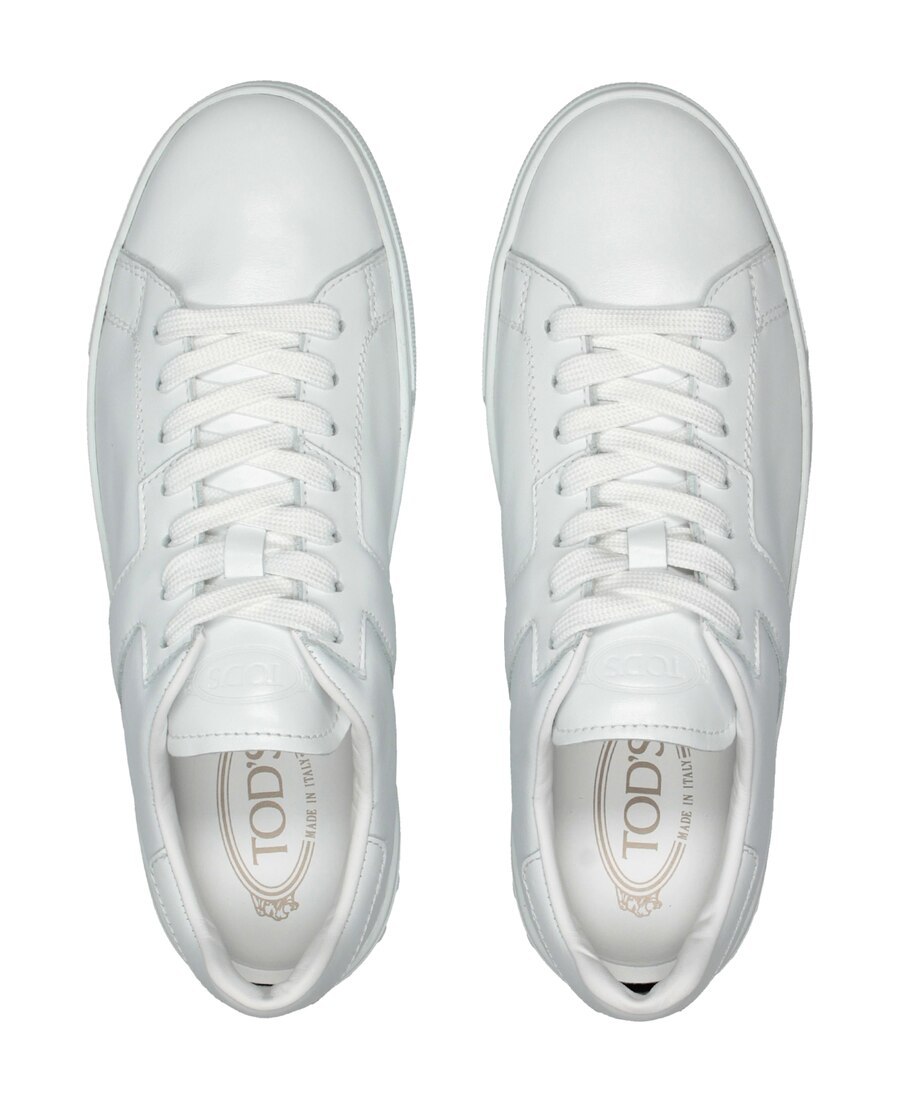 Tod's Leather Lace-up Sneakers In White