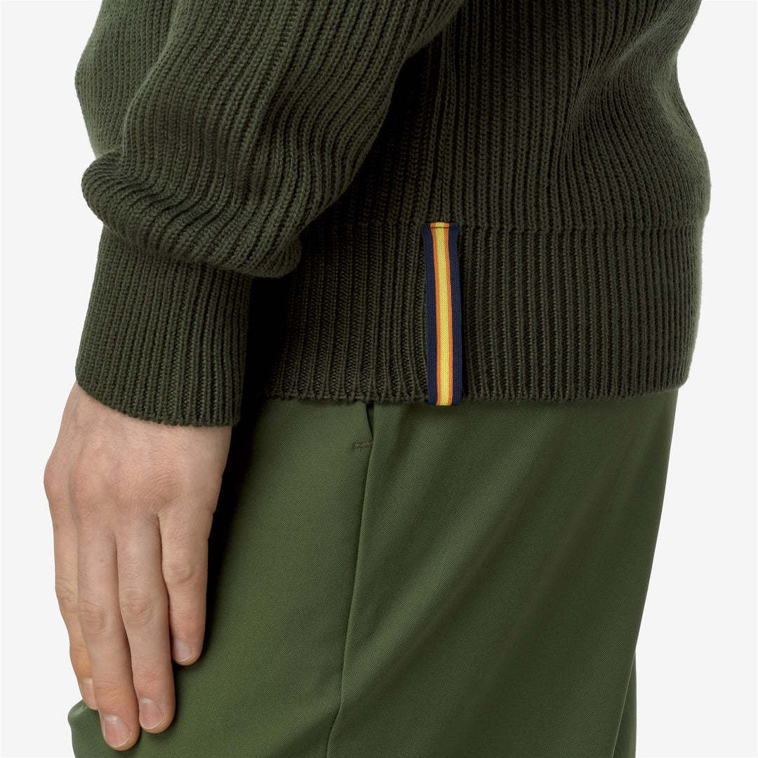 K-way Long-sleeved Knitted Sweater In Black