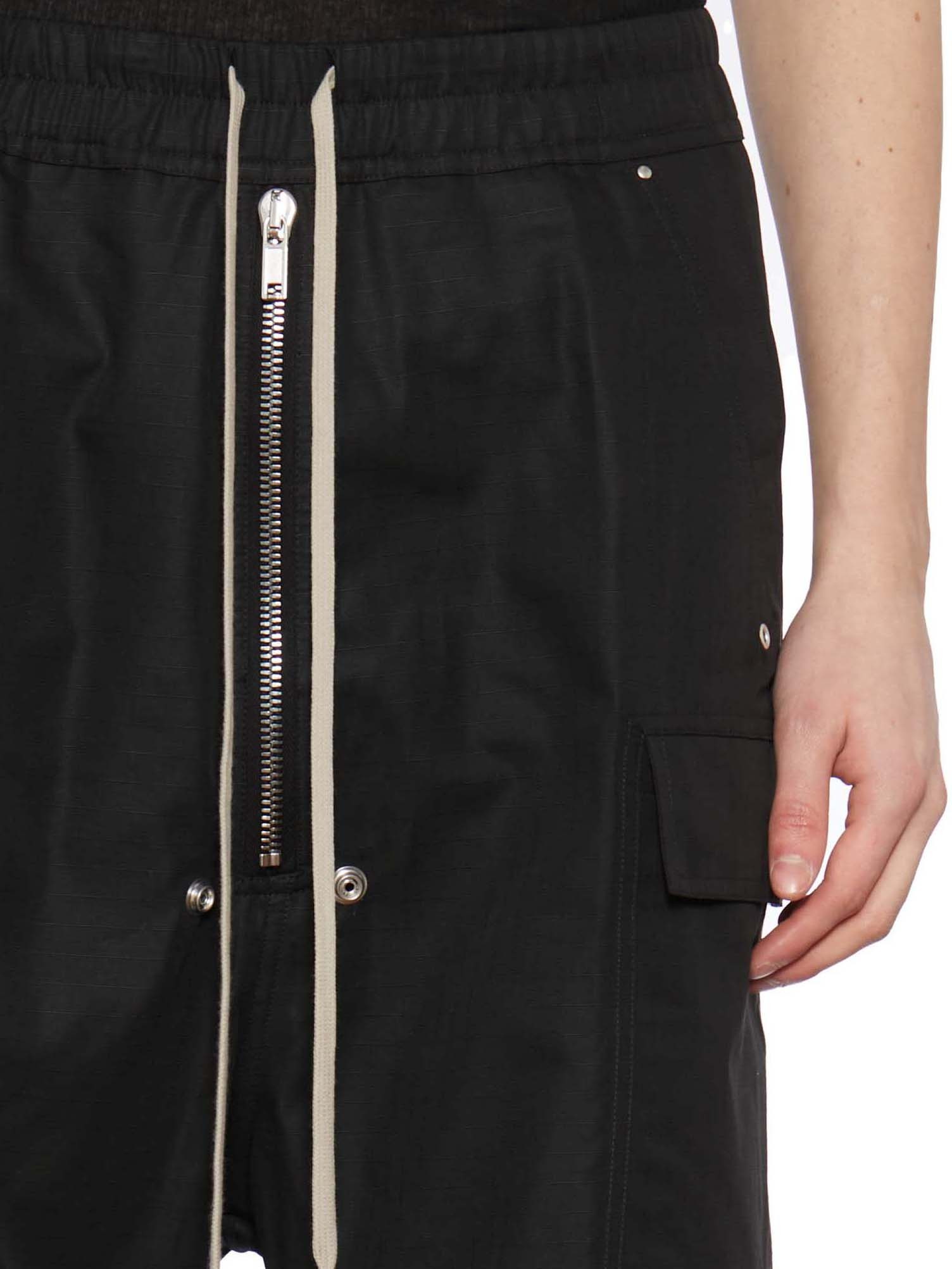 Rick Owens Drawstring-waist Bermuda Shorts In Black