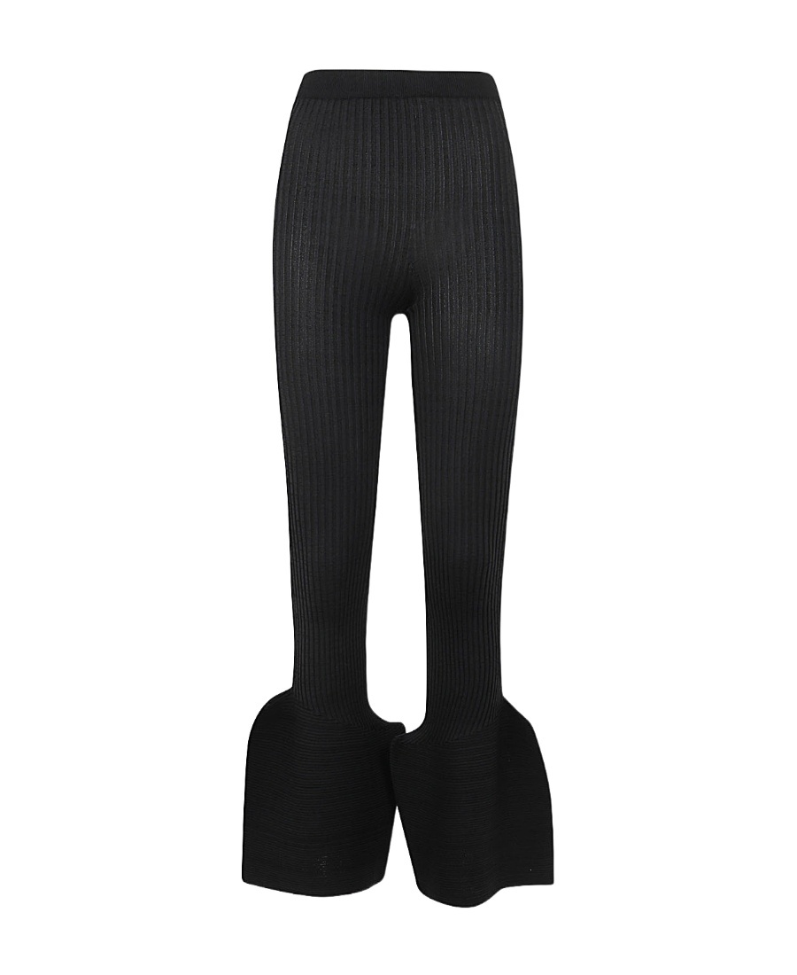 Issey Miyake Exuberance Bootcut Trousers In Black