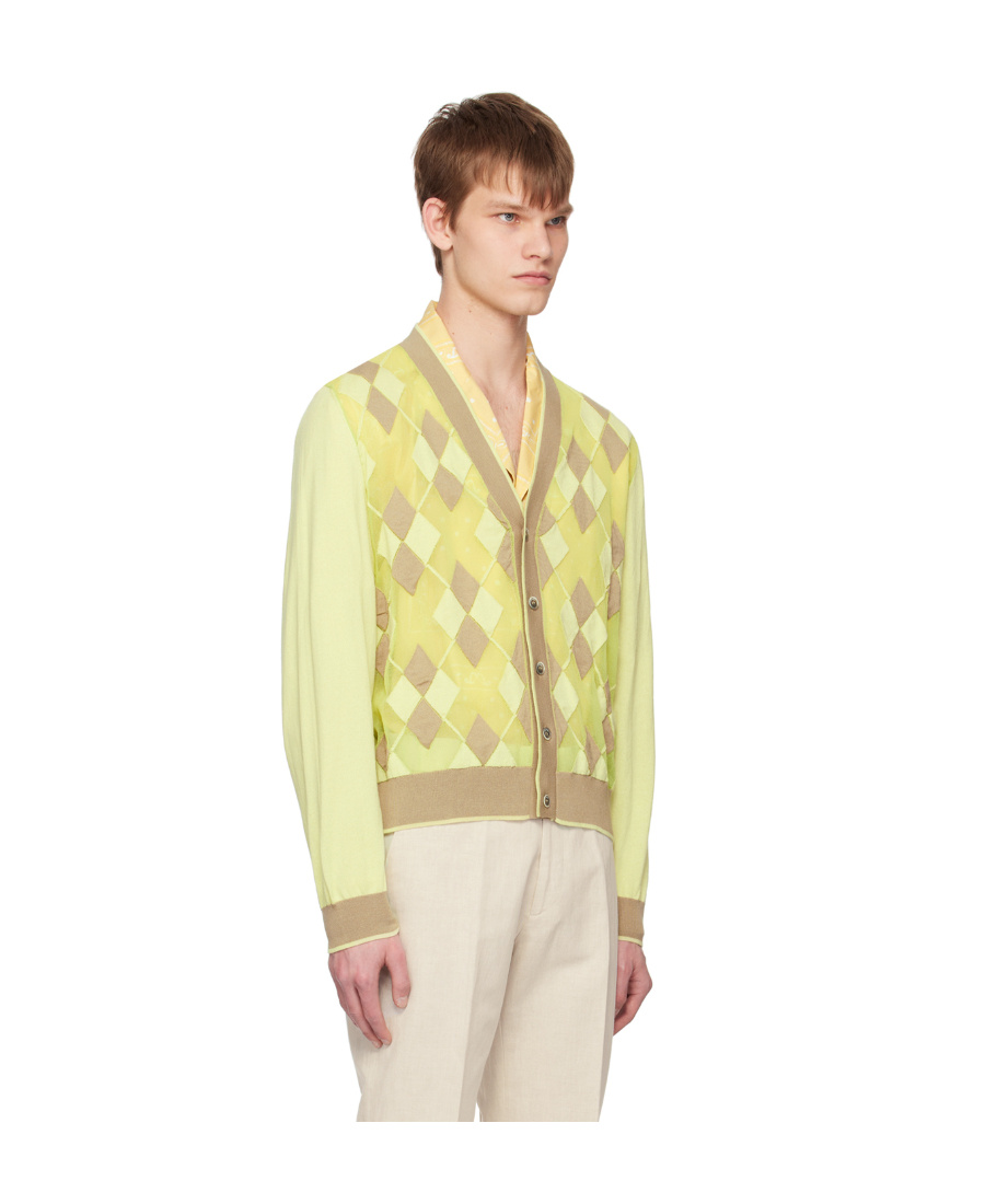 Jacquemus Le Raphia Long-sleeved Cardigan In Nude