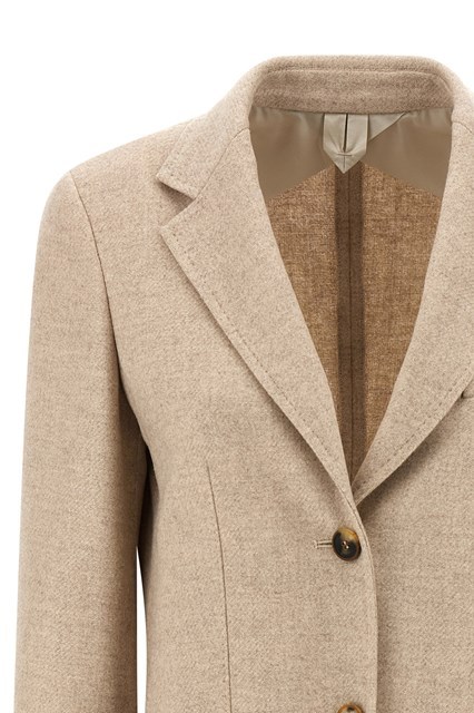 Max Mara Single-breasted Blazer In Neutral
