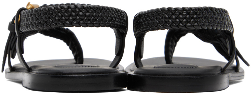 See By Chloé Knitted Sandals In Black