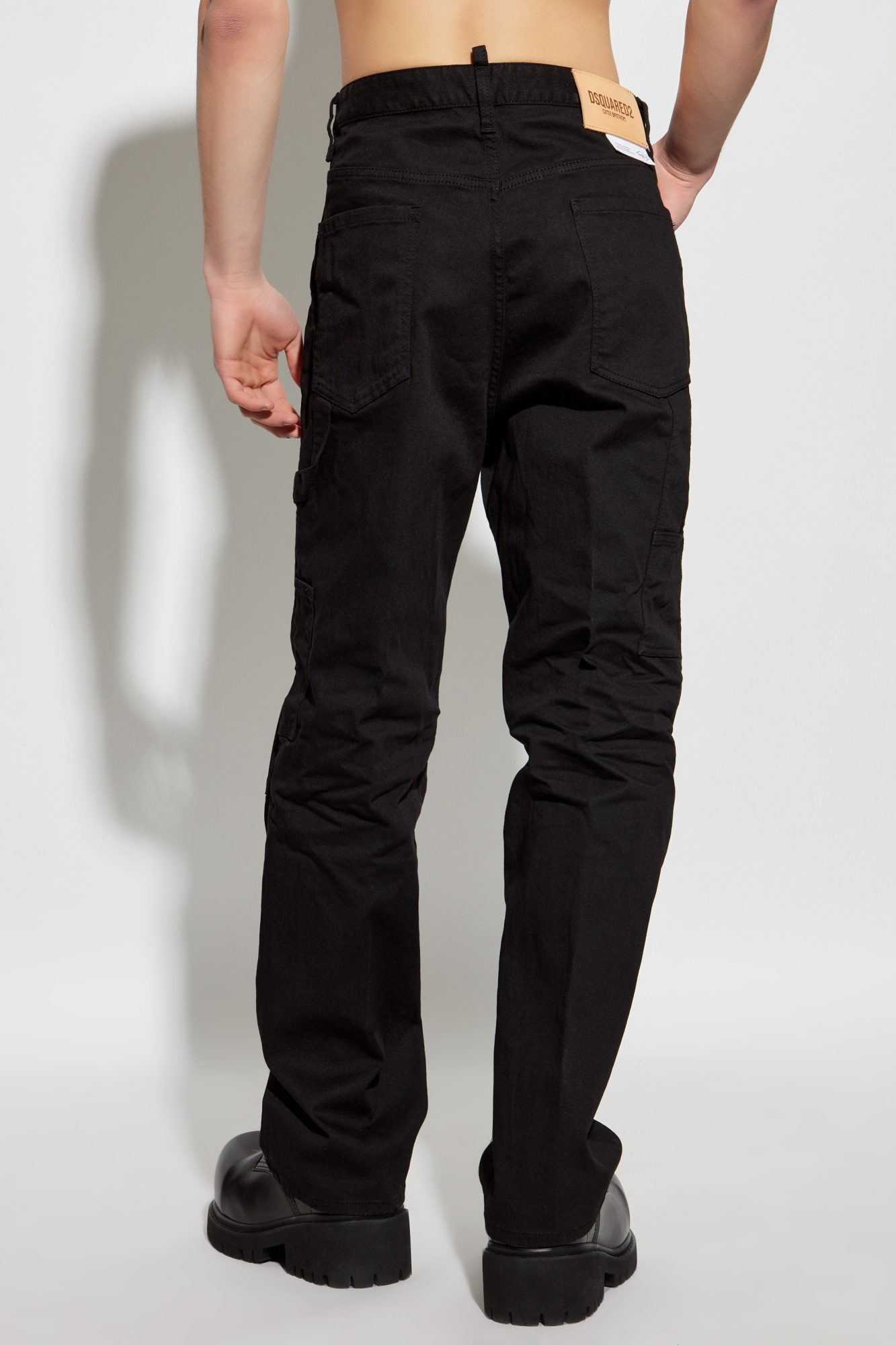 Dsquared2 Cargo Trousers In Black