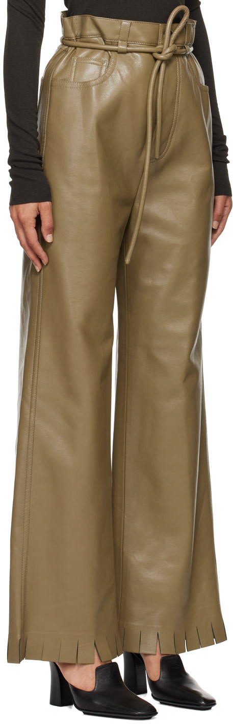 Nanushka Cut-hem High-waisted Trousers