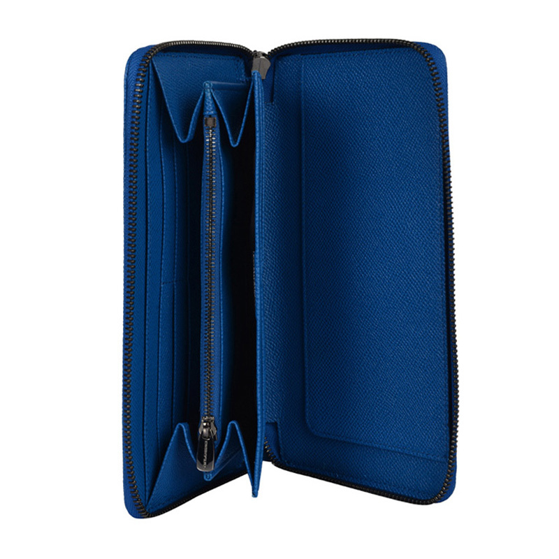 Dolce & Gabbana Logo Details Wallet In Blue