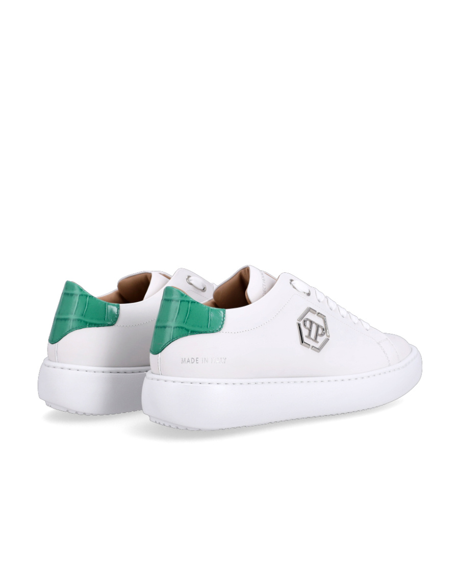 Philipp Plein Low Lace-up Sneakers In White