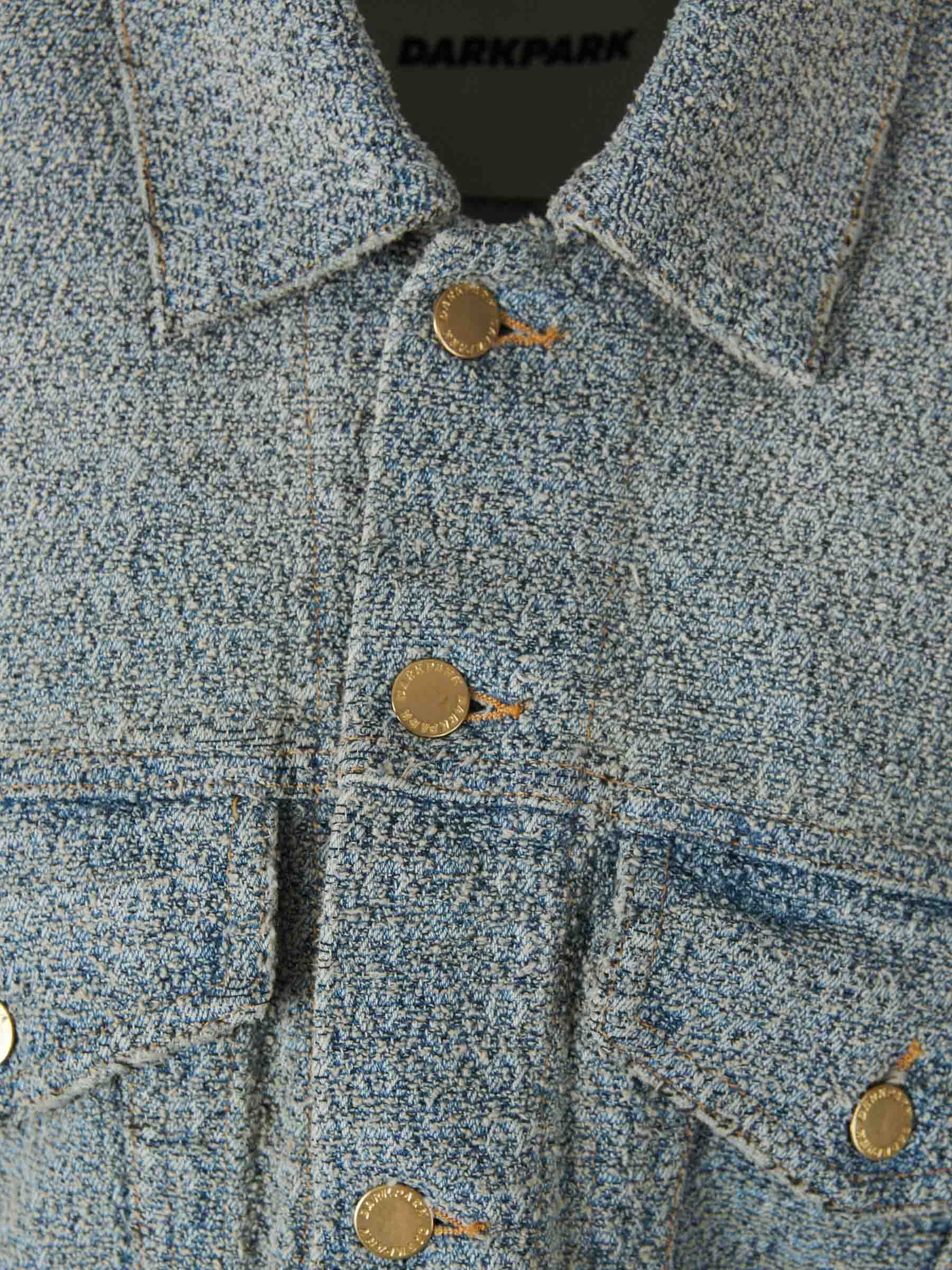 Darkpark Long-sleeved Denim Jacket In Gray