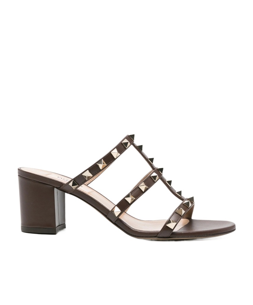 Valentino 60mm Rockstud-embellished Sandals In Multi