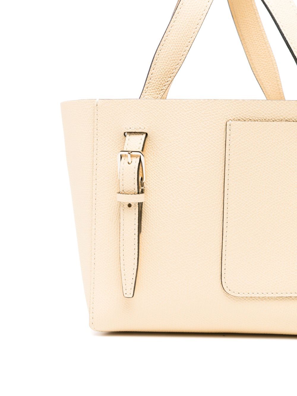 Valextra Micro Bucket Tote Bag With Adjustable Handles In Nude