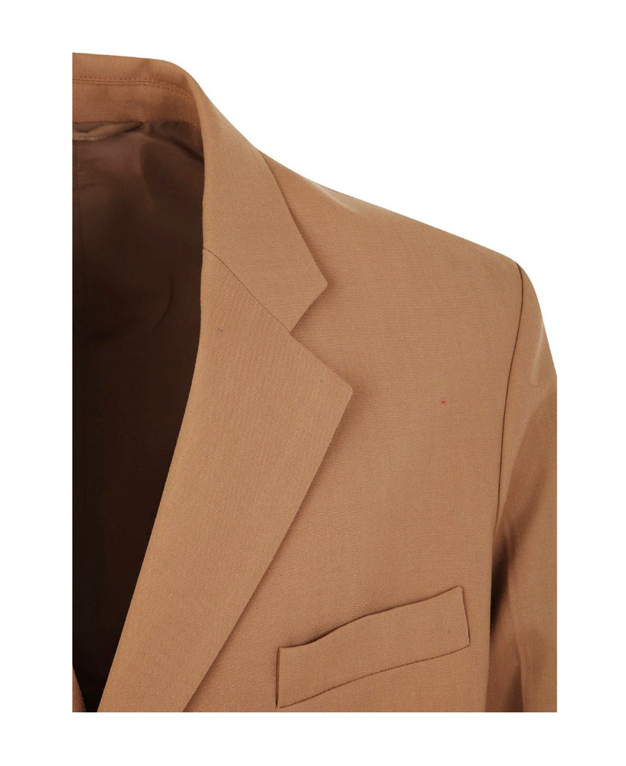 Shop Marni Single-breasted Tailored Blazer In Brown