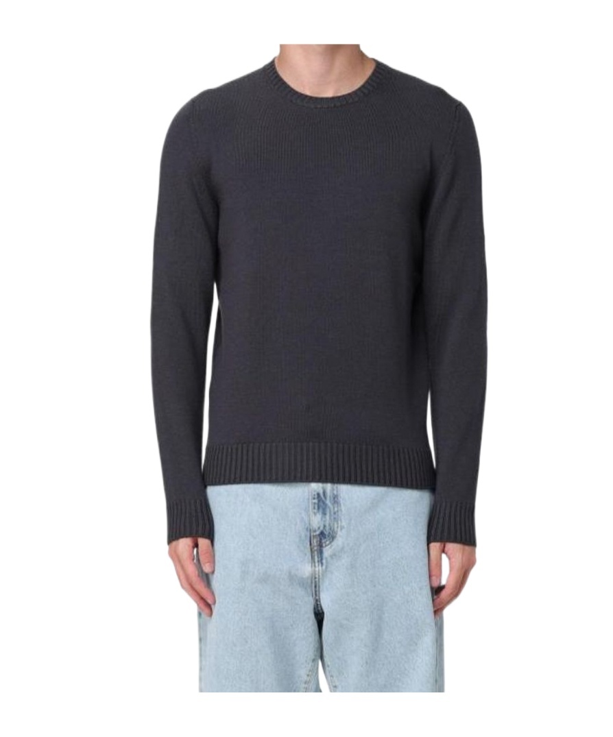 Drumohr Cashmere Crew-neck Jumper In Black