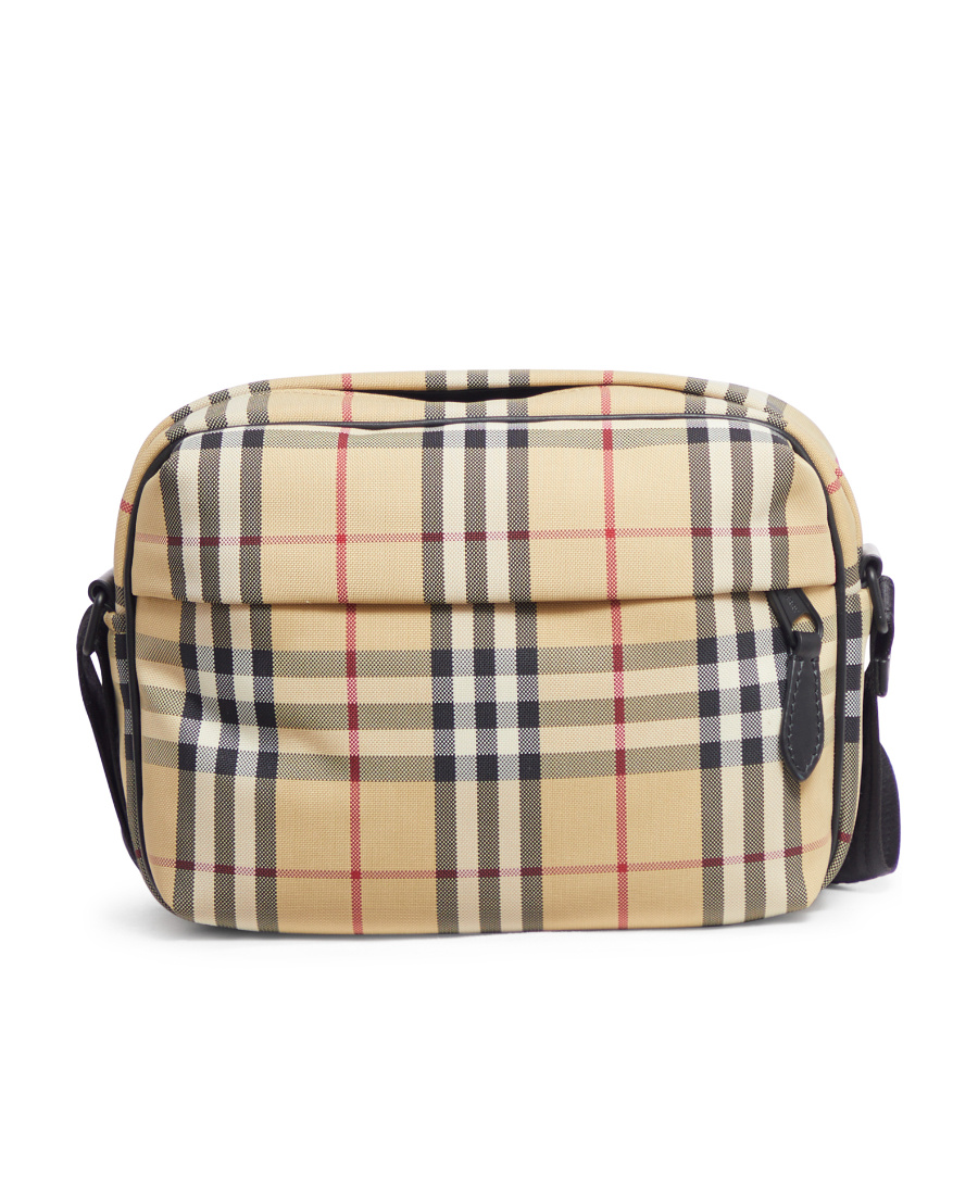 Burberry Brown Paddy Vintage-check Crossbody Bag In Nude
