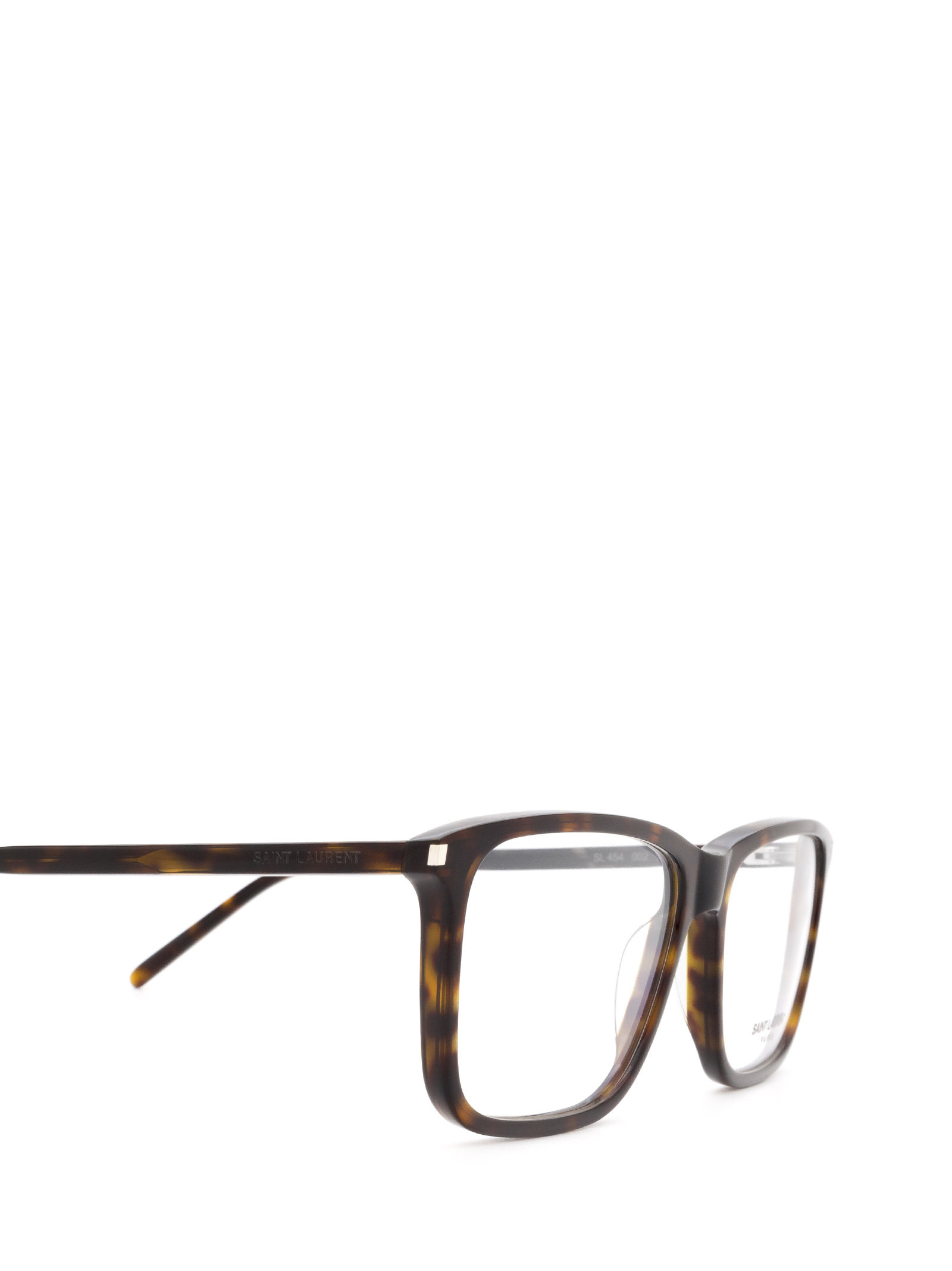 Saint Laurent Tortoiseshell-effect Glasses In Black