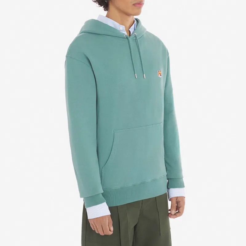 MAISON KITSUNÉ MAISON KITSUNÉ FOX HEAD PATCH DRAWSTRING HOODIE