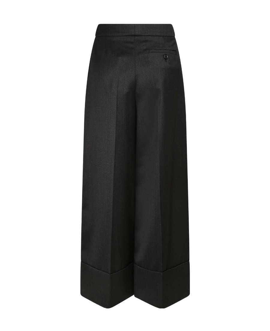 Simone Rocha Pantalon De Tailleur Ample En Laine Mélangée In Black