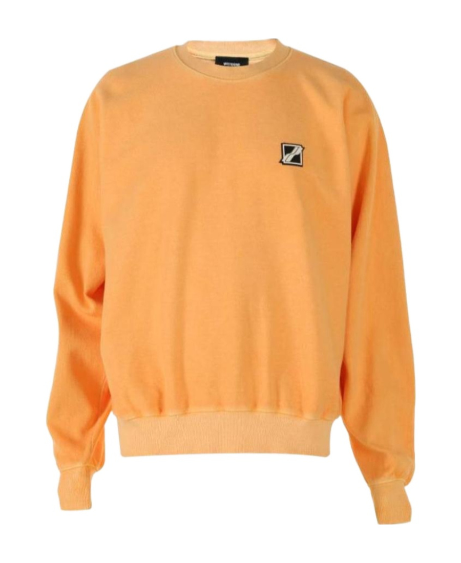 We11 Done Logo Details Sweater In Orange