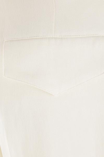 Jil Sander Satin Wide-leg Pants In White