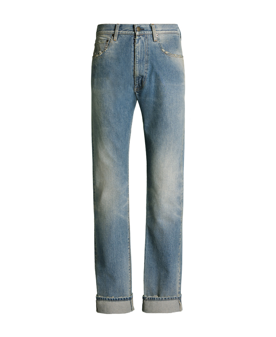 Maison Margiela Mid-rise Straight-leg Jeans In Blue