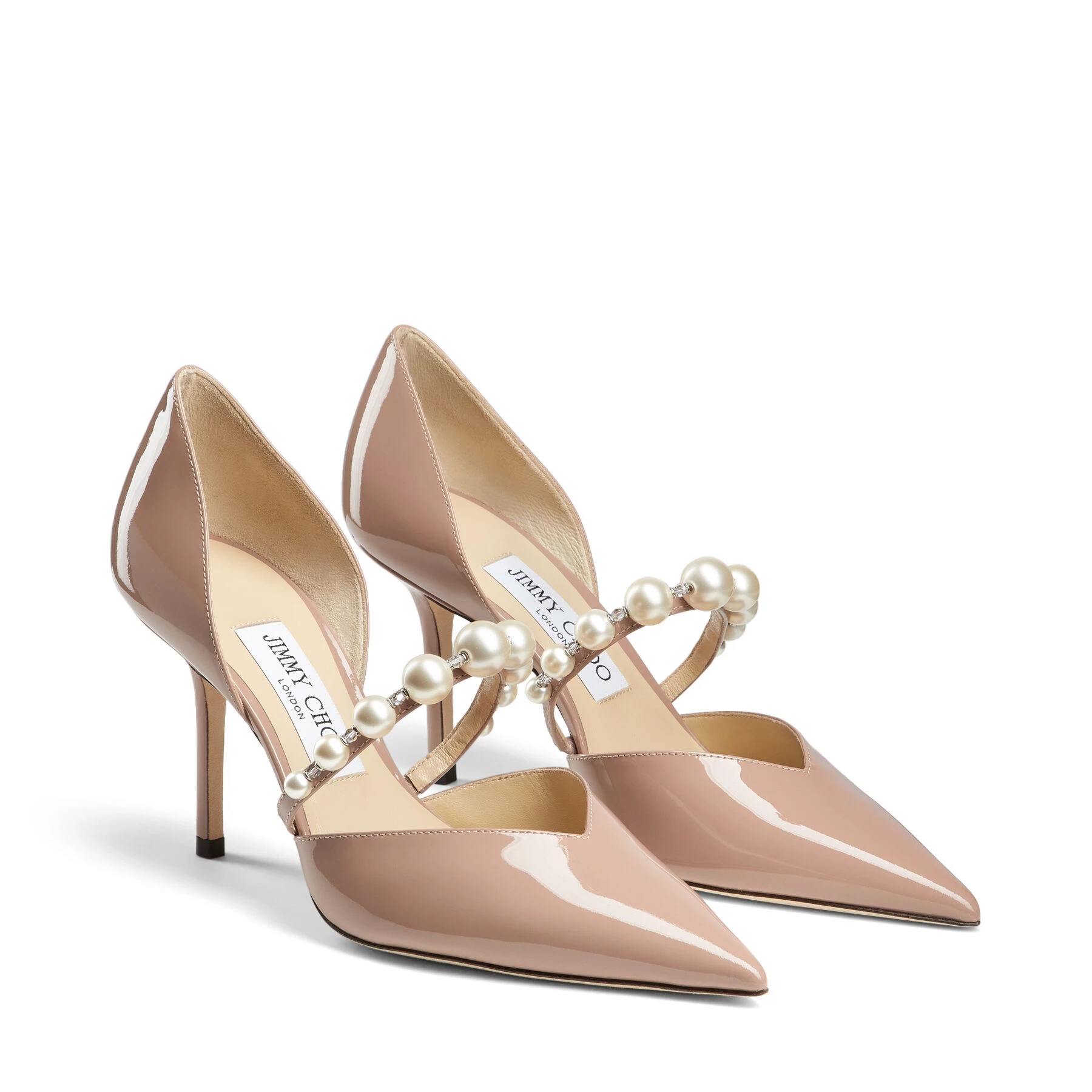 Jimmy Choo Thin Sole And Shallow Cut High Heels In Nude
