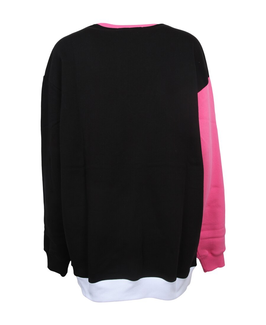 MSGM CONTRAST-COLOR LOGO STITCHING HOODIE