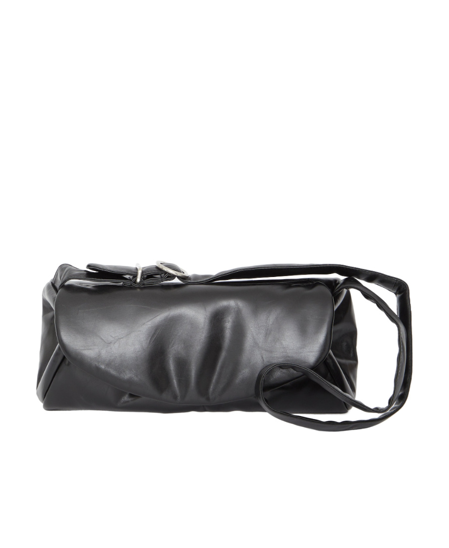 Jil Sander Small Cannolo Padded Leather Bag In Black