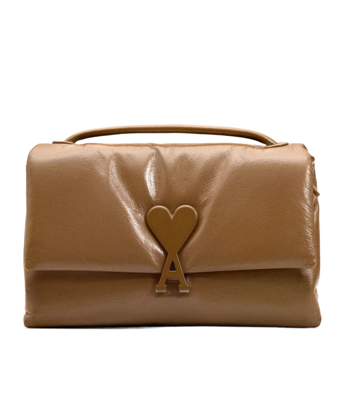 Ami Alexandre Mattiussi Brown Smooth Leather Voulez Vous Bag Brown In Brown