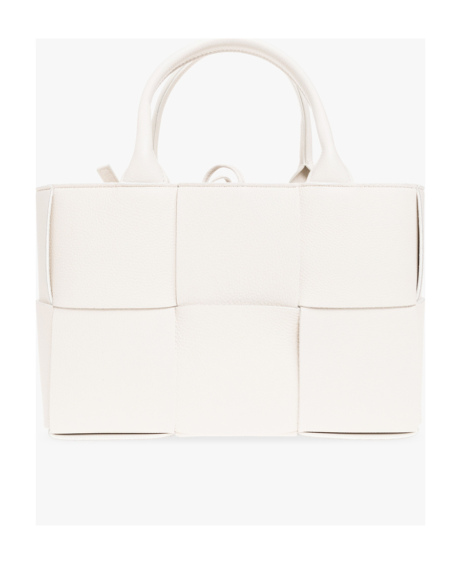 Bottega Veneta Arco Mini Shoulder Bag In White