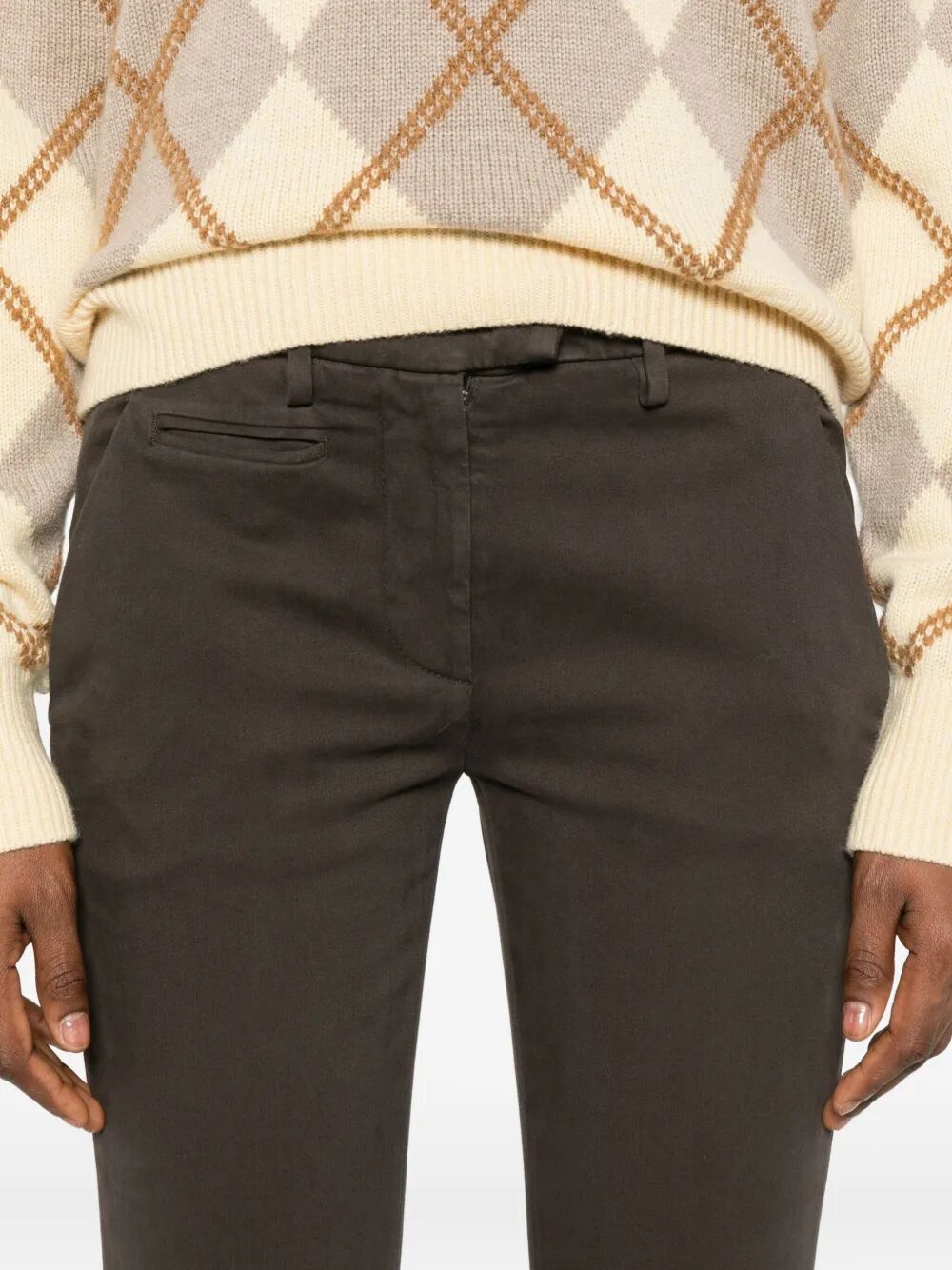 Dondup Side-pockets Pants In Brown