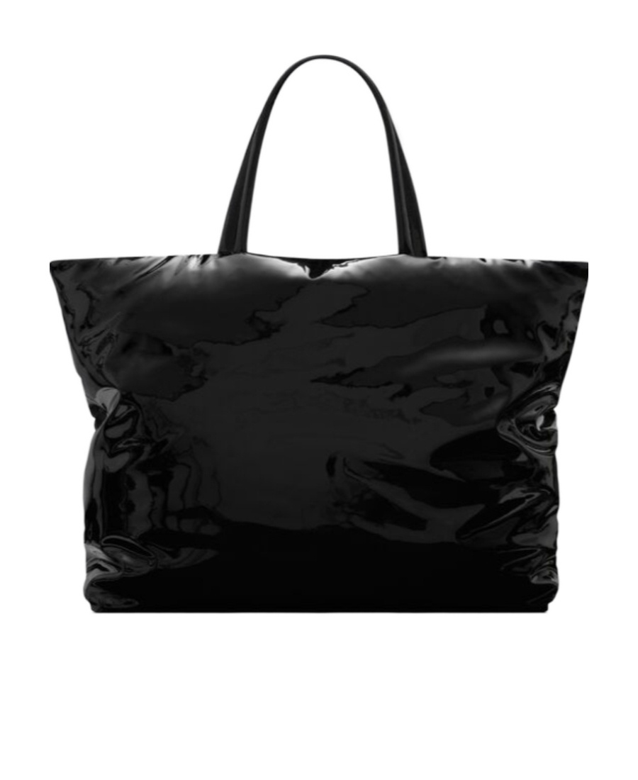 Saint Laurent Logo-debossed Tote Bag In Black