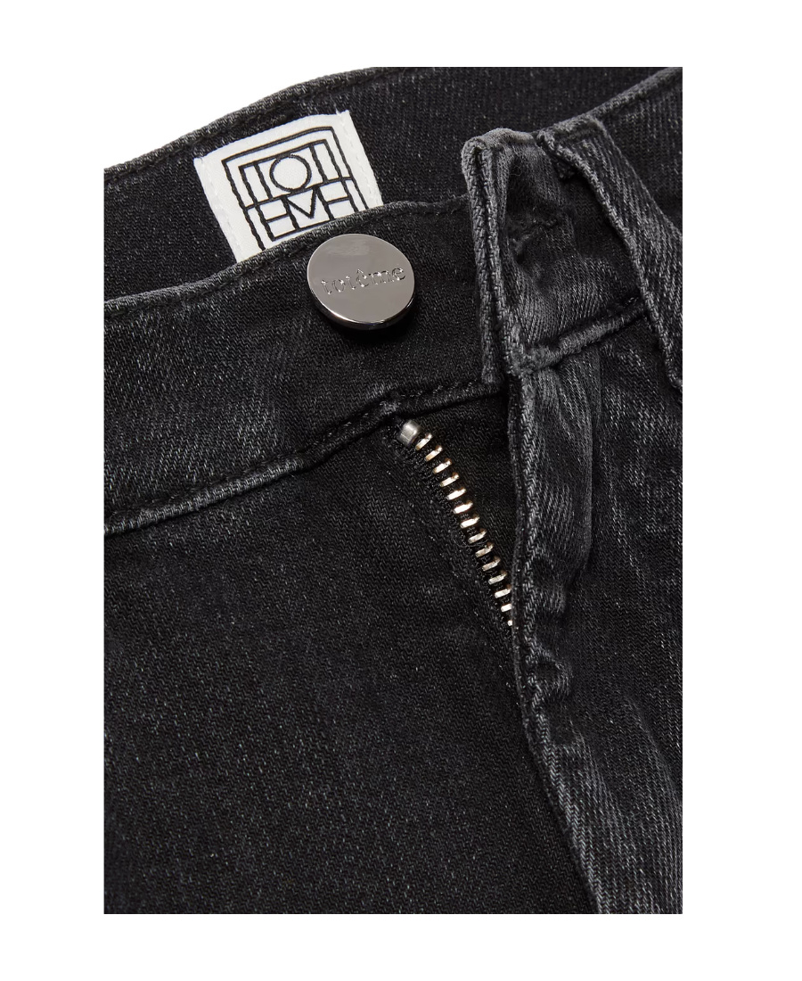 Totême High-rise Straight Jeans In Black