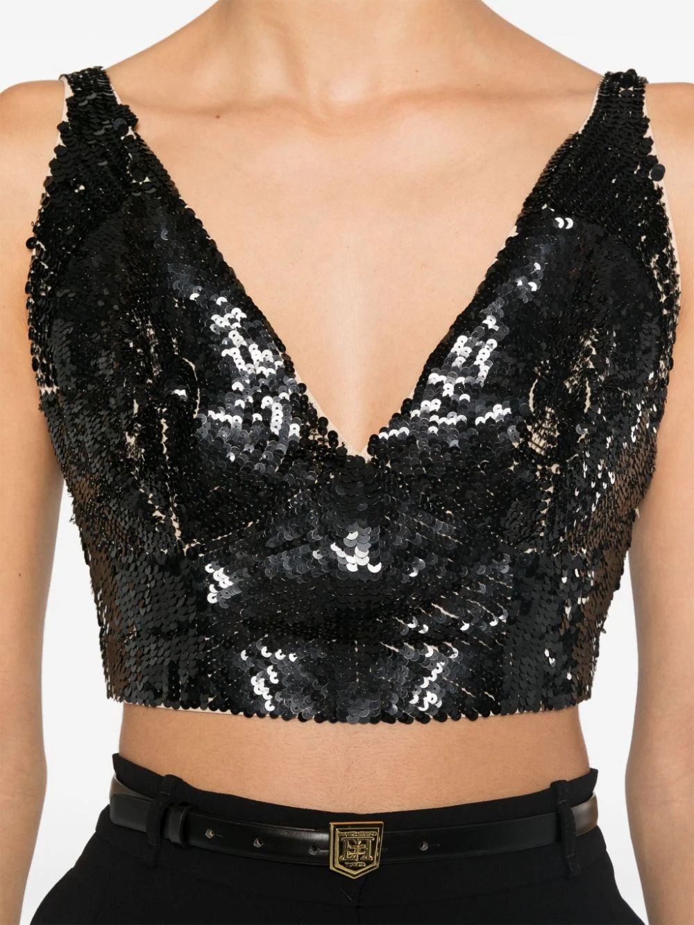 Shop P.a.r.o.s.h Sleeveless Vest In Black