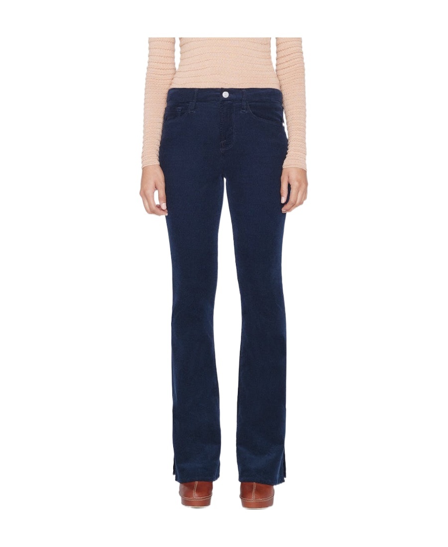 FRAME MID-RISE BOOTCUT TROUSERS