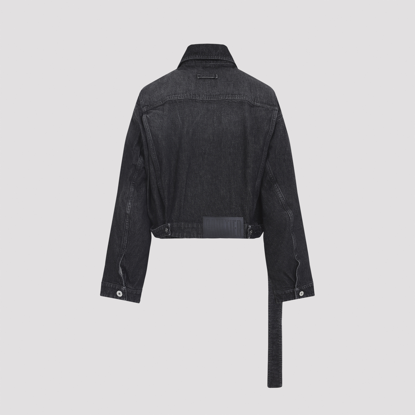 Jean Paul Gaultier Oversized Denim Jacket Women In Black
