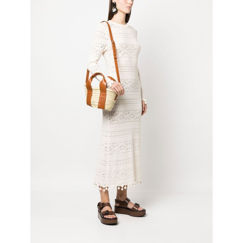 CHLOÉ CHLOÉ SENSE OPEN TOP SMALL BASKET BAG