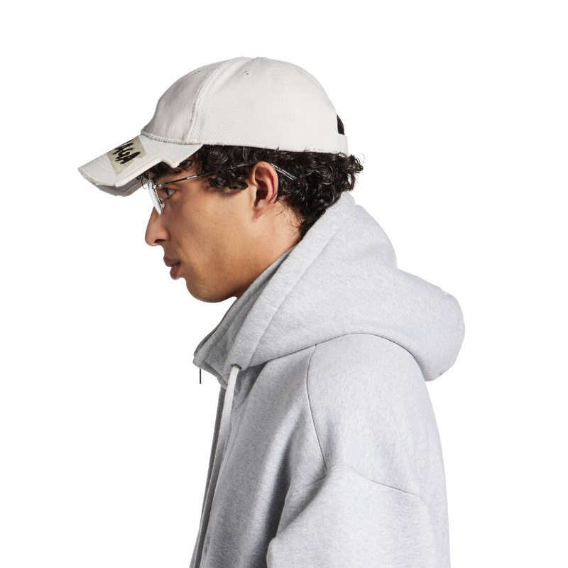 Balenciaga Men's Masking Tape Cap In Dirty White In White