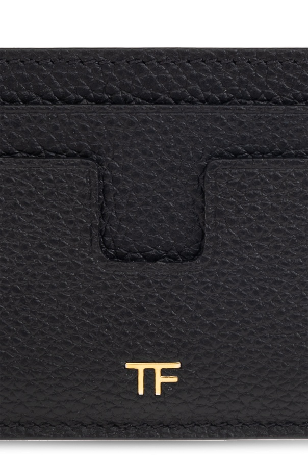 Tom Ford Tf Card Holder In Grained Leather