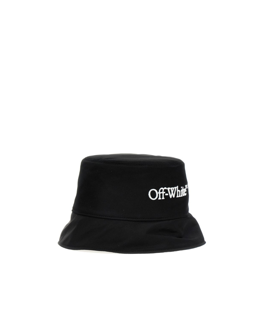 OFF-WHITE LOGO-EMBROIDERED BUCKET HAT