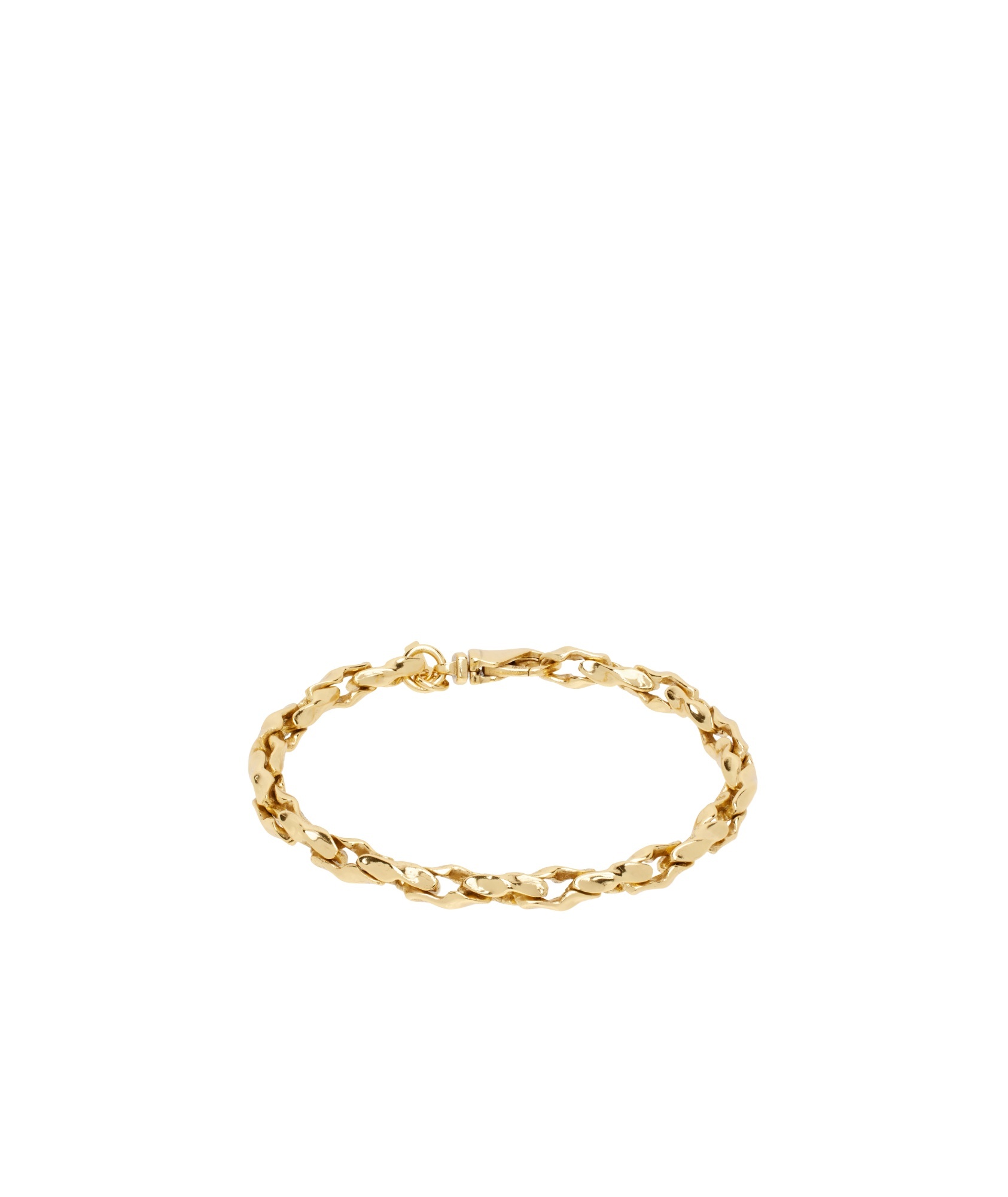 Emanuele Bicocchi Hammered Bracelet In Yellow
