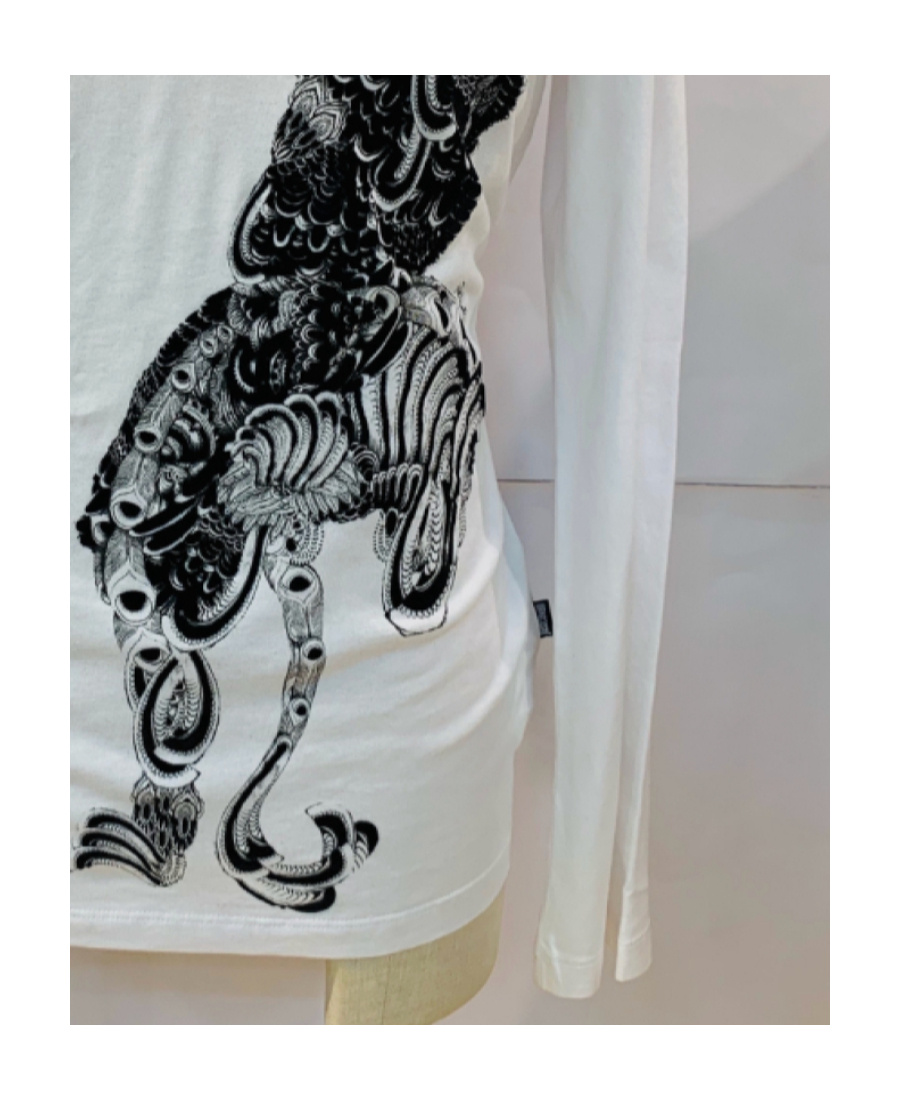 Just Cavalli Pattern Printed T-shirt In Gray