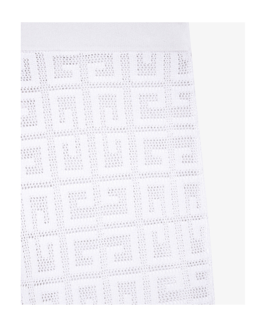 Givenchy Monogrammed Elastic Waistband Trousers In White